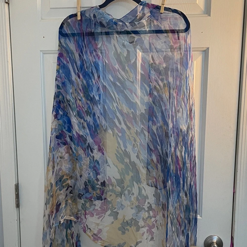 FLORAL SILK SHAWL
